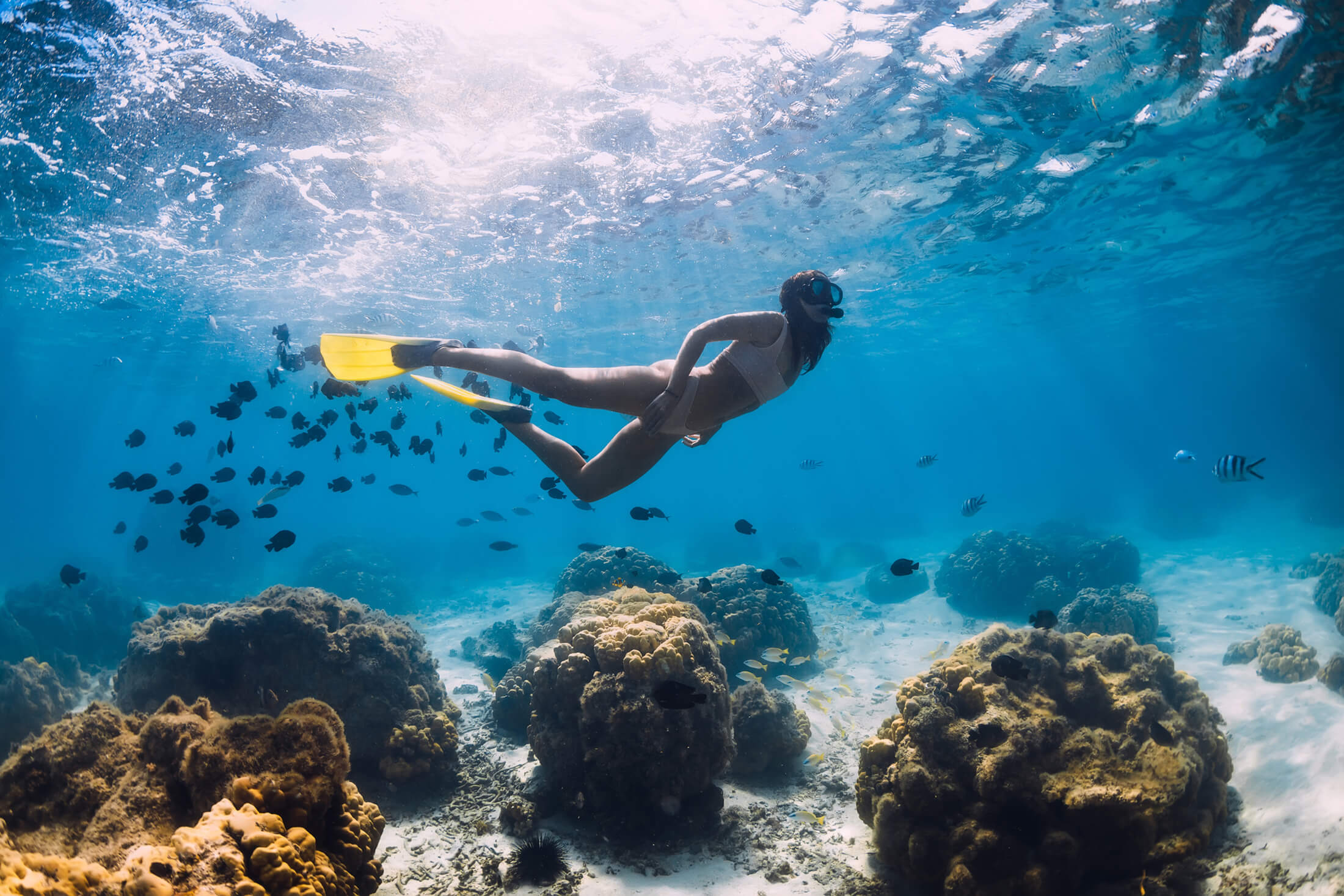 Woman Snorkelling