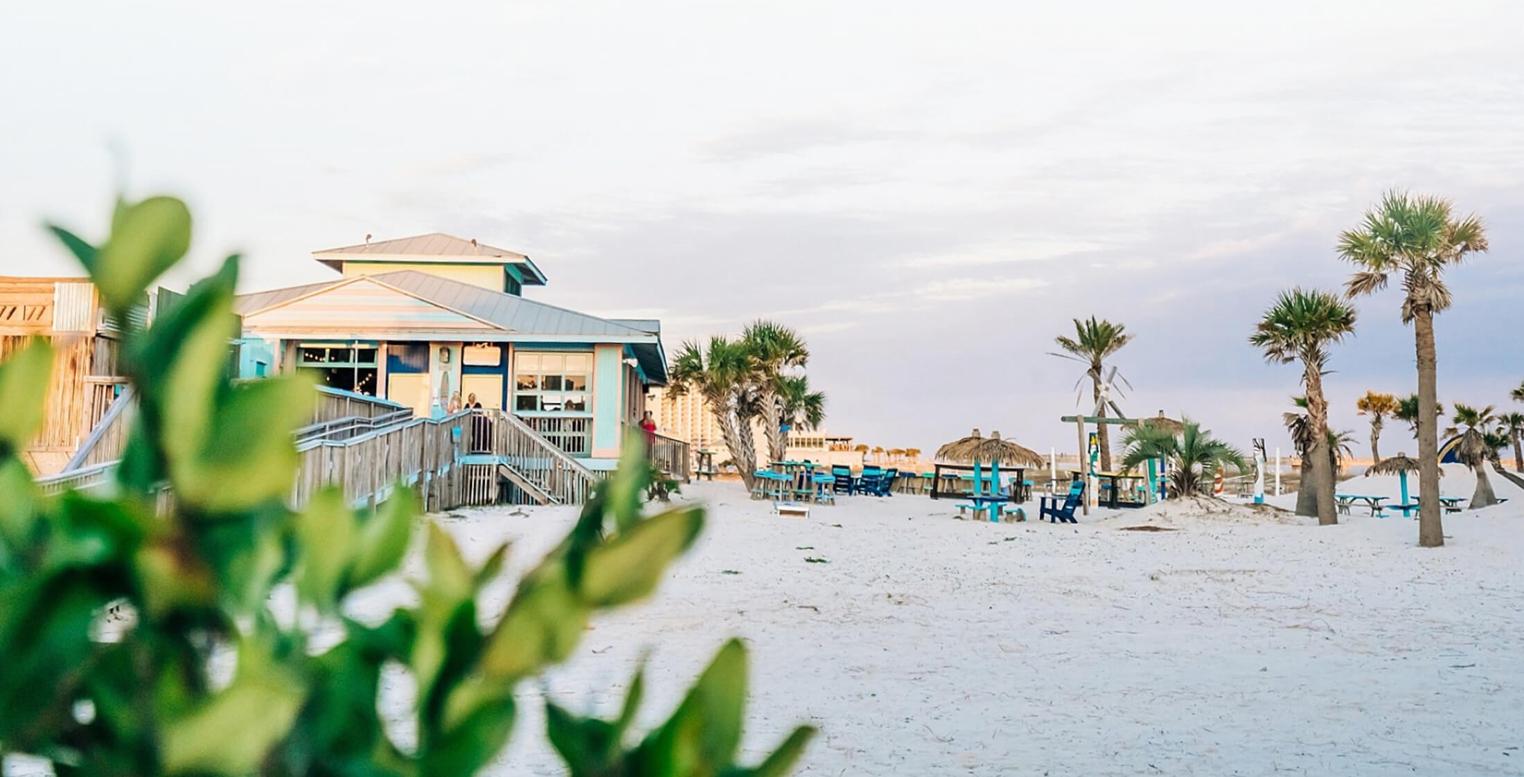 View of the Salty Rose and beach